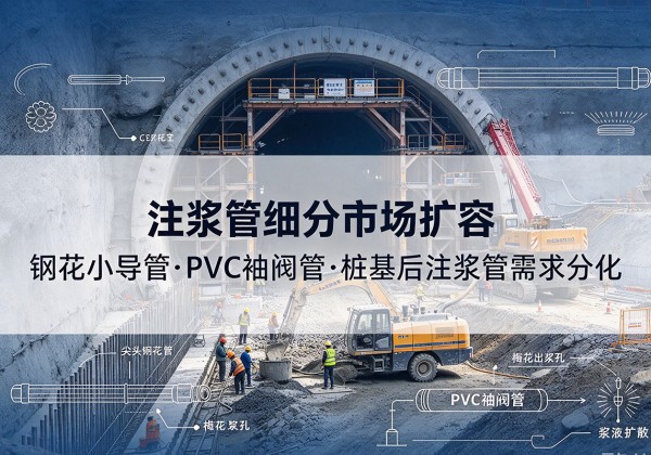 化州注浆管细分市场扩容，隧道钢花小导管、PVC 袖阀管、桩基后注浆管需求分化
